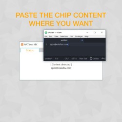 Paste the chip content where you want