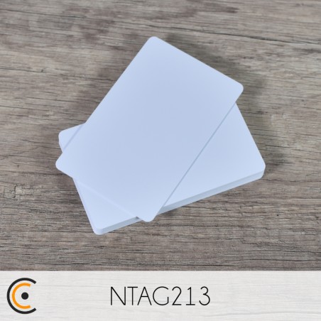 Carte NFC - NTAG213 (PVC blanc)