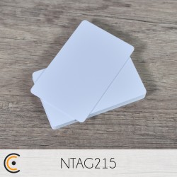 Carte NFC - NXP NTAG215 (PVC blanc) - NFC.CARDS