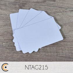 Carte NFC - NXP NTAG215 (PVC blanc) - NFC.CARDS