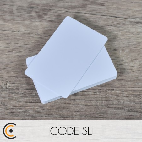 Carte NFC - NXP ICODE SLI (PVC blanc) - NFC.CARDS