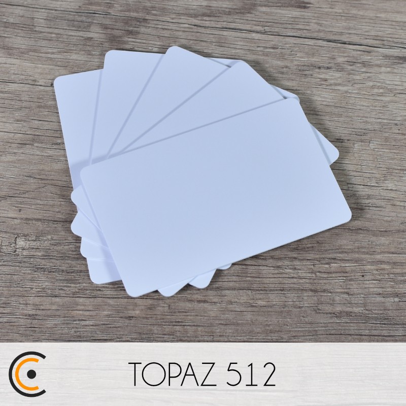 NFC Card - Broadcom TOPAZ 512 (white PVC) - NFC.CARDS
