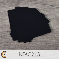 Carte NFC - NXP NTAG213 (PVC noir) - NFC.CARDS