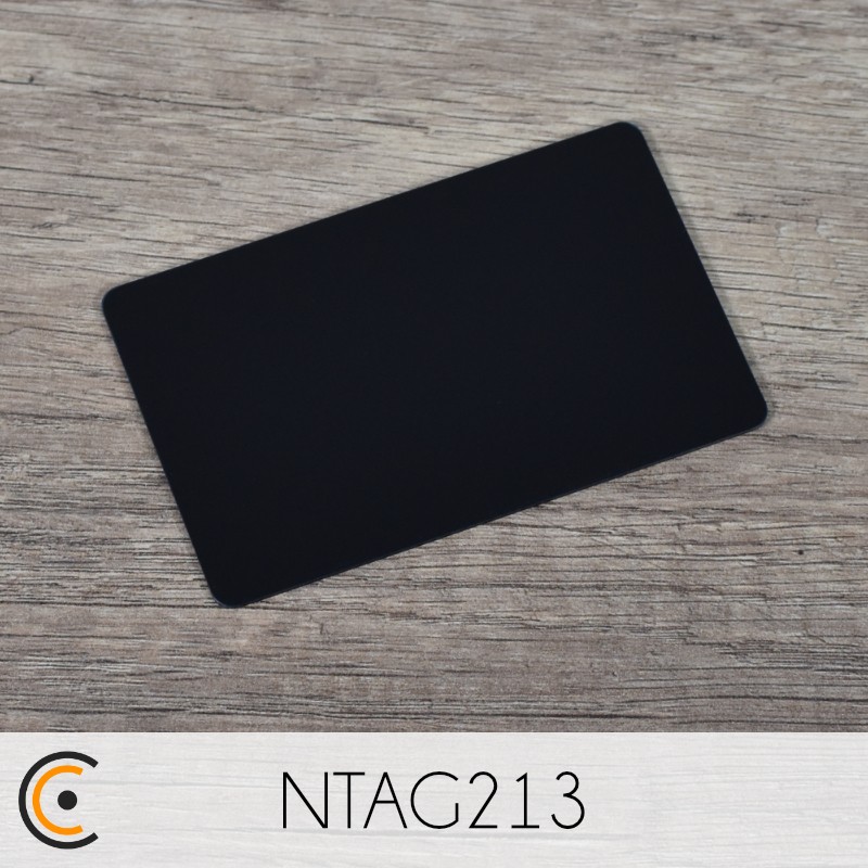 NFC Card - NXP NTAG213 (black PVC) - NFC.CARDS