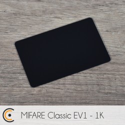 Carte NFC - NXP MIFARE Classic EV1 - 1K (PVC noir) - NFC.CARDS