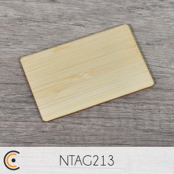 Carte NFC - NXP NTAG213 (bambou) - NFC.CARDS