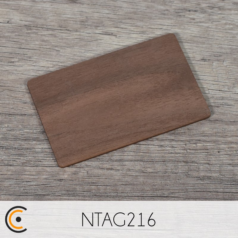 NFC Card - NXP NTAG216 (walnut) - NFC.CARDS