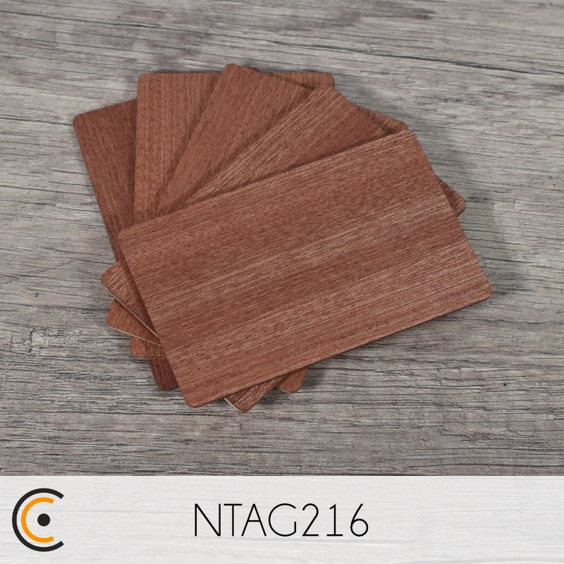 Carte NFC - NXP NTAG216 (sapelli) - NFC.CARDS