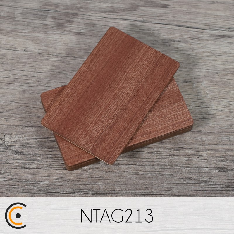 Carte NFC - NXP NTAG213 (sapelli) - NFC.CARDS