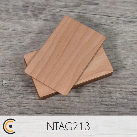 Carte NFC - NXP NTAG213 (cerisier) - NFC.CARDS