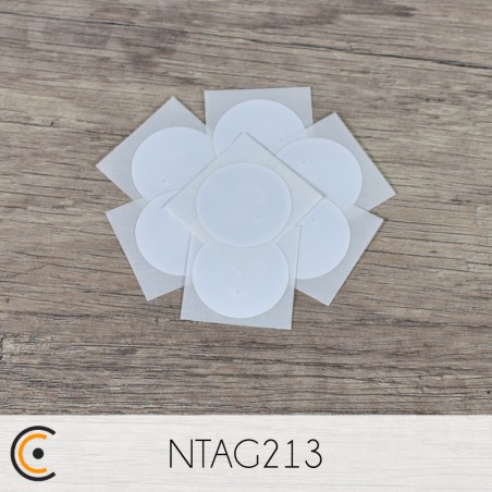 Sticker NFC - NXP NTAG213 (blanc) - NFC.CARDS