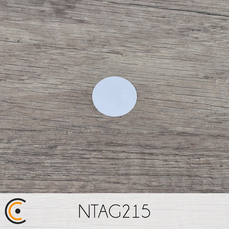 Sticker NFC - NXP NTAG215 (blanc) - NFC.CARDS