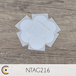 Sticker NFC - NXP NTAG216 (blanc) - NFC.CARDS