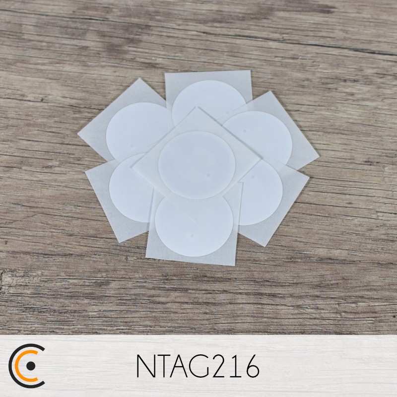 NFC Sticker - NXP NTAG216 (white) - NFC.CARDS