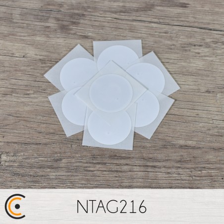 NFC Sticker - NXP NTAG216 (white) - NFC.CARDS