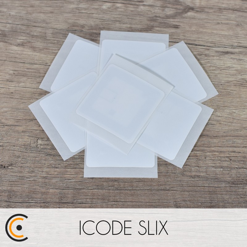 NFC Sticker - NXP ICODE SLIX (white) - NFC.CARDS