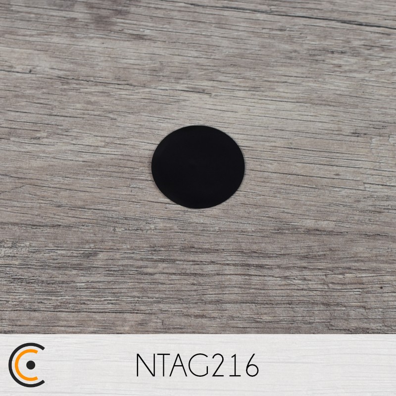 Sticker NFC - NXP NTAG216 (noir) - NFC.CARDS
