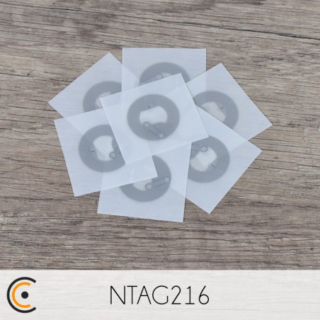Sticker NFC - NXP NTAG216 (transparent) - NFC.CARDS