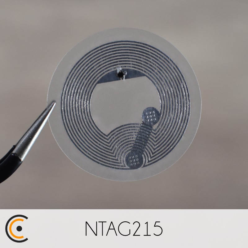 Sticker NFC - NXP NTAG215 (transparent) - NFC.CARDS
