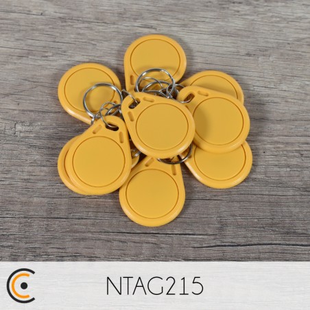 NFC Keychain - NTAG215 (yellow)