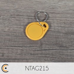 NFC Keychain - NXP NTAG215 (yellow) - NFC.CARDS
