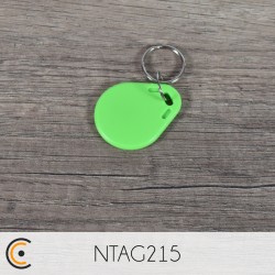 Porte-clés NFC - NTAG215 (vert) - NFC.CARDS