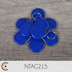 Porte-clés NFC - NTAG215 (bleu)