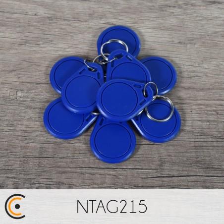 Porte-clés NFC - NTAG215 (bleu) - NFC.CARDS