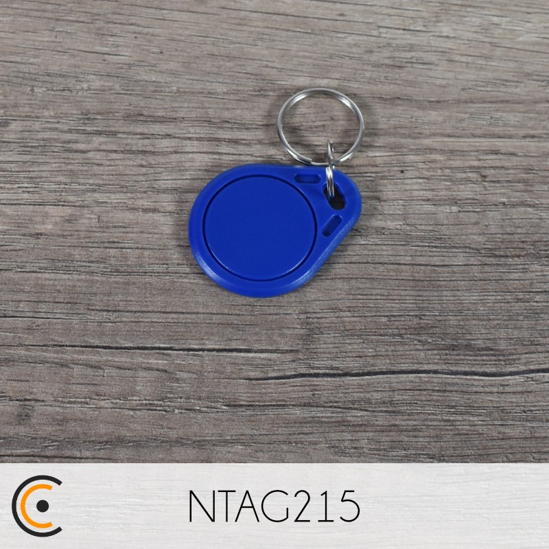 NFC Keychain - NTAG215 (blue) - NFC.CARDS