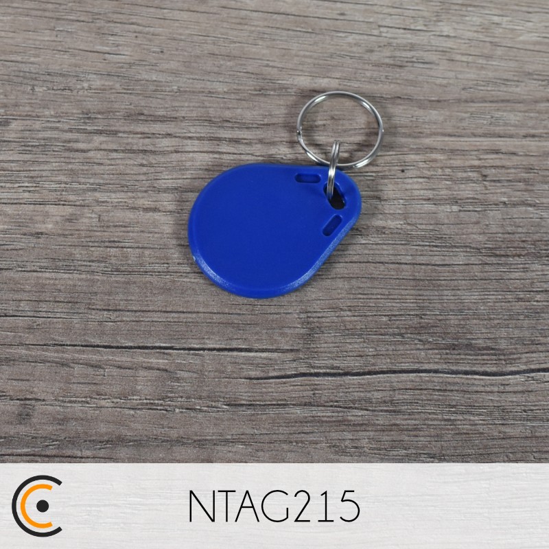 NFC Keychain - NTAG215 (blue) - NFC.CARDS