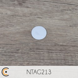 Sticker NFC - NXP NTAG213 Anti-Métal (blanc) - NFC.CARDS