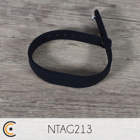 NFC Wristband - NTAG213 (black) - NFC.CARDS