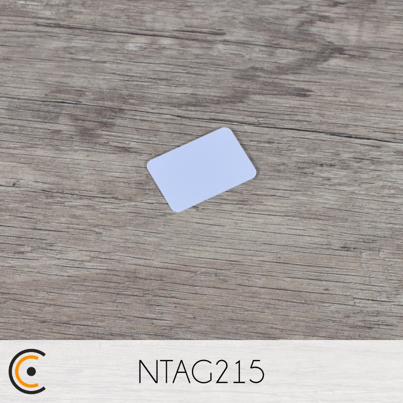 Mini NFC Card - NXP NTAG215 (white PVC) - NFC.CARDS