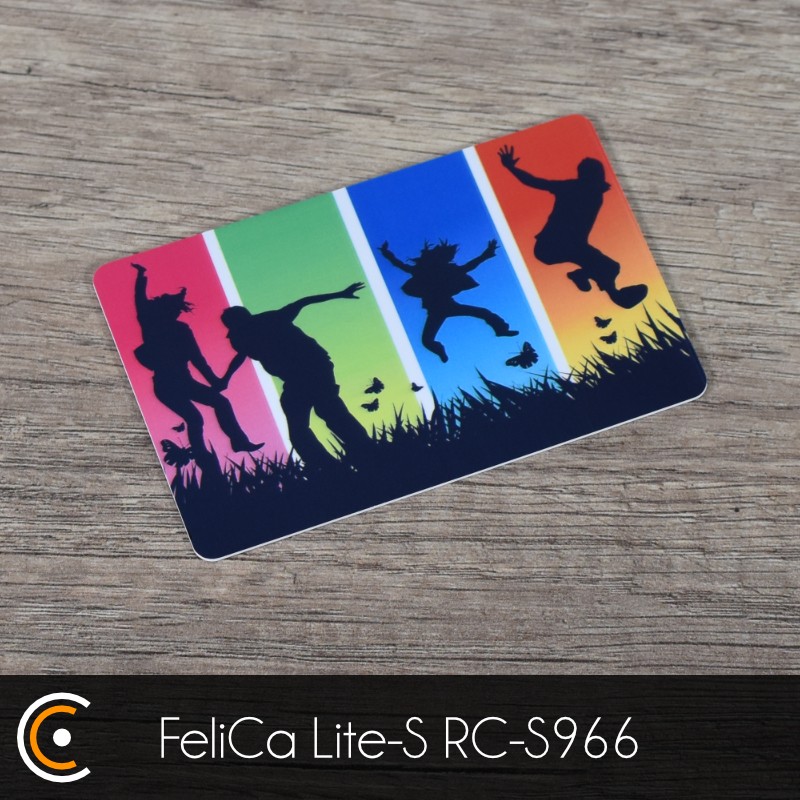 Carte NFC personnalisée - FeliCa Lite-S RC-S966 (impression recto) - NFC.CARDS