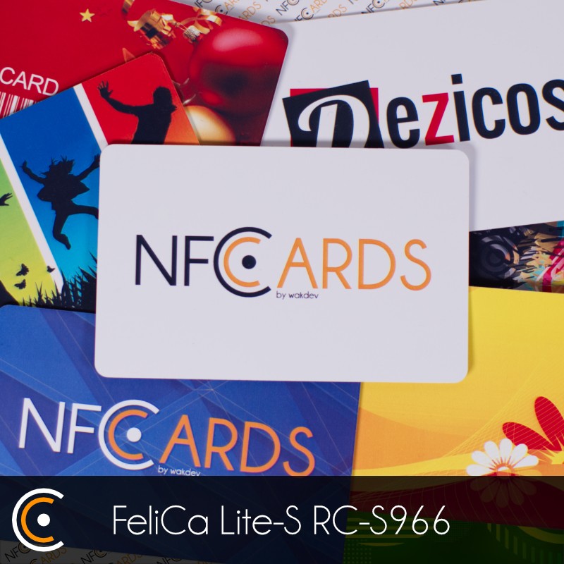 Custom NFC Card - FeliCa Lite-S RC-S966 (front and back printing) - NFC.CARDS