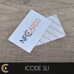 Carte NFC personnalisée - NXP ICODE SLI (impression recto) - NFC.CARDS