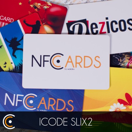 Carte NFC personnalisée - NXP ICODE SLIX2 (impression recto) - NFC.CARDS