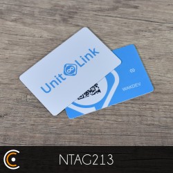 Carte NFC personnalisée - NXP NTAG213 (impression recto et verso) - NFC.CARDS