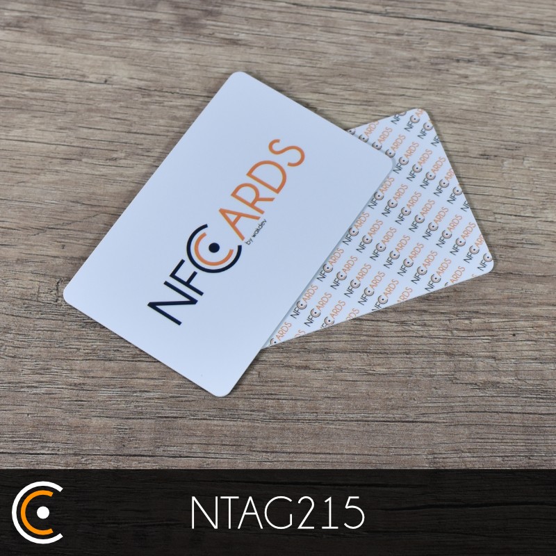 Custom NFC Card - NXP NTAG215 (front and back printing) - NFC.CARDS