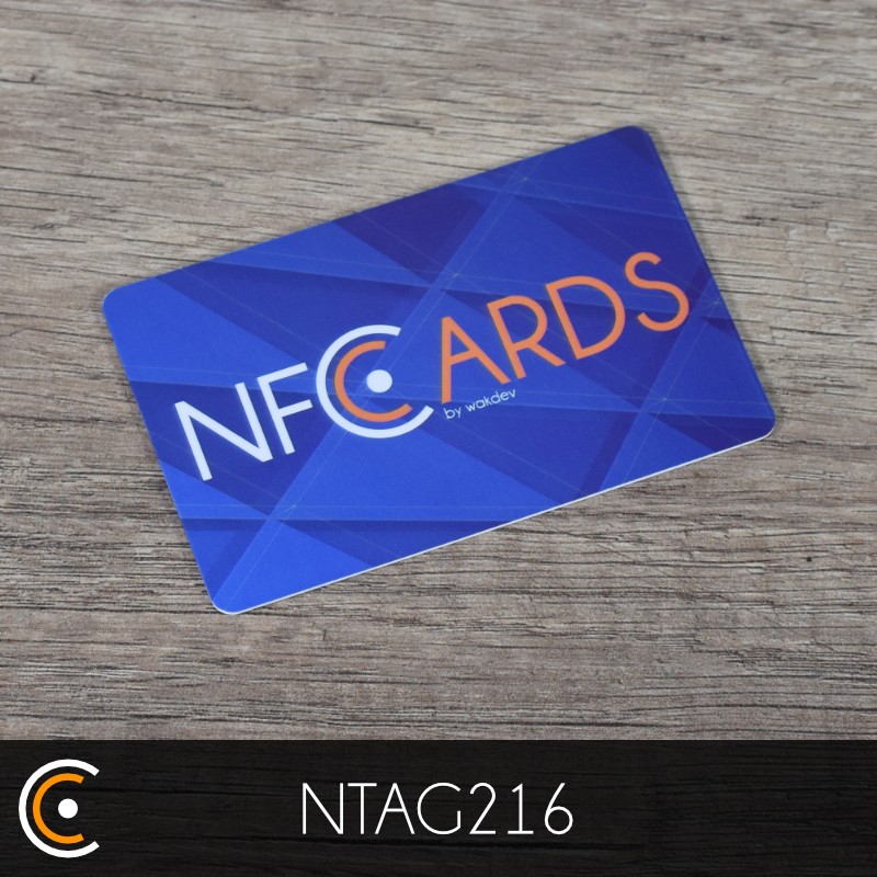 Carte NFC personnalisée - NXP NTAG216 (impression recto) - NFC.CARDS