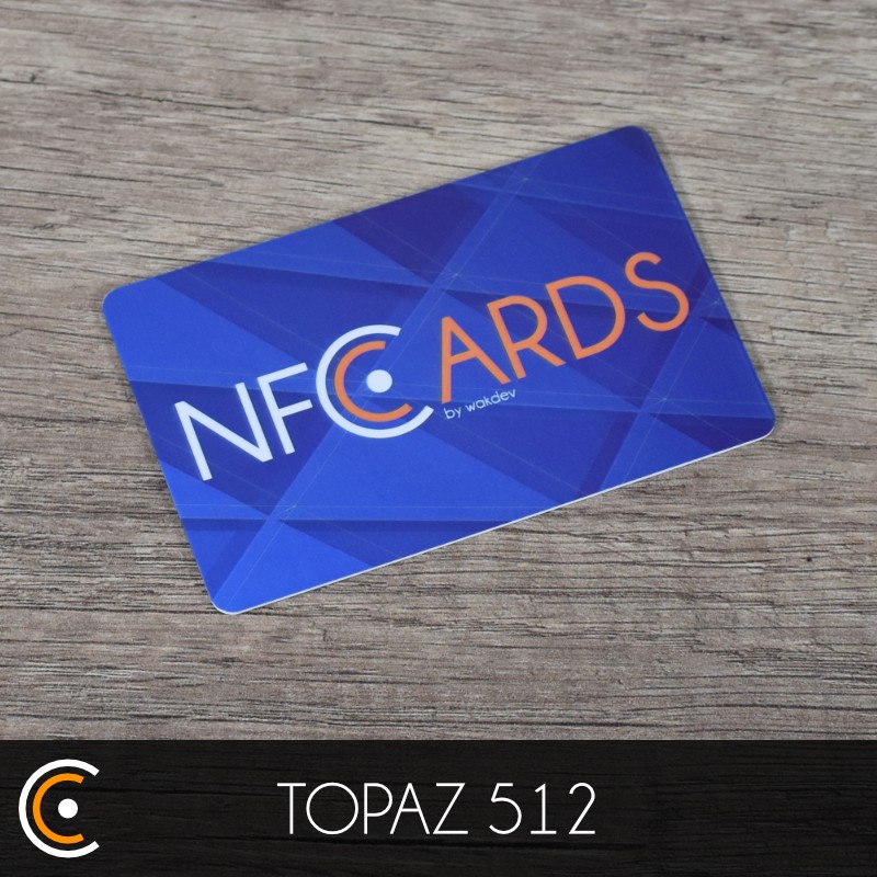 Carte NFC personnalisée - Broadcom TOPAZ 512 (impression recto et verso) - NFC.CARDS