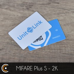 Custom NFC Card - NXP MIFARE Plus S - 2K (front and back printing) - NFC.CARDS