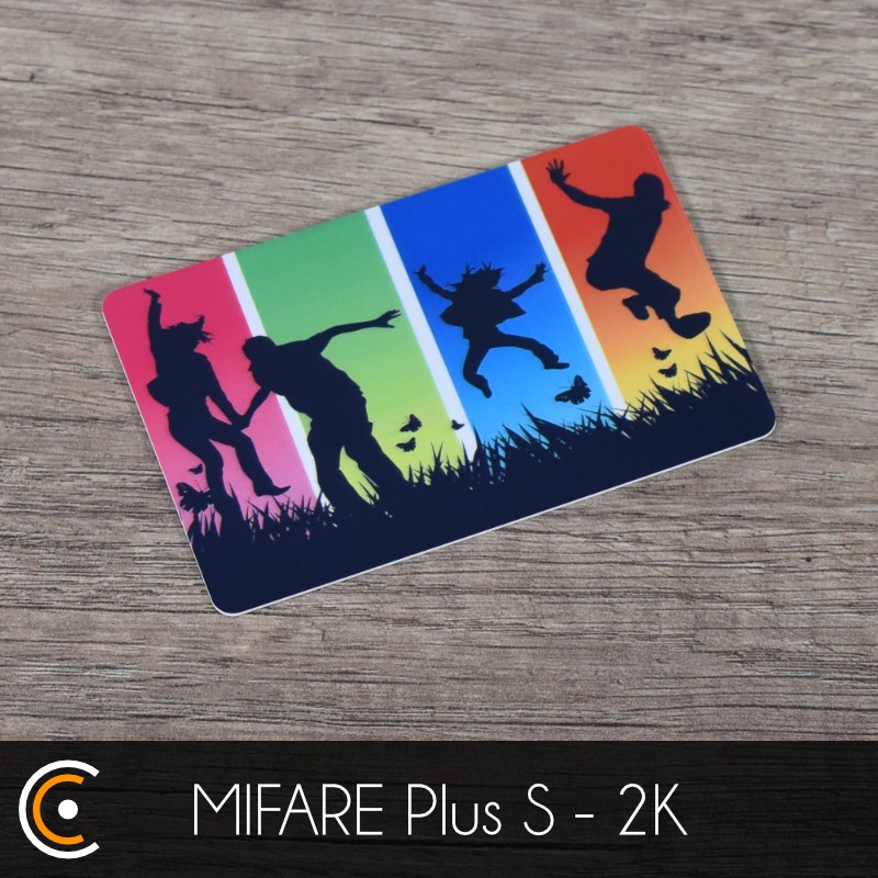 Custom NFC Card - NXP MIFARE Plus S - 2K (front and back printing) - NFC.CARDS