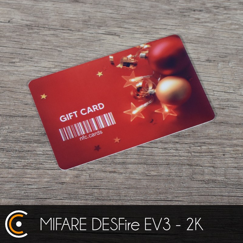 Carte NFC personnalisée - MIFARE DESFire EV3 - 2K (impression recto et verso)