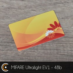 Carte NFC personnalisée - NXP MIFARE Ultralight EV1 - 48b (impression recto et verso) - NFC.CARDS
