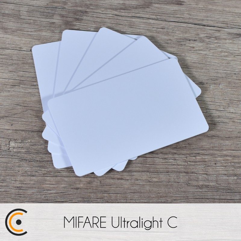 Carte NFC - NXP MIFARE Ultralight C (PVC blanc) - NFC.CARDS