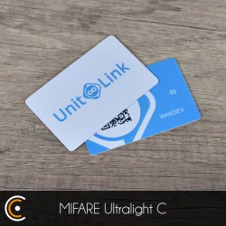 Carte NFC personnalisée - NXP MIFARE Ultralight C (impression recto) - NFC.CARDS
