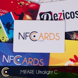 Custom NFC Card - NXP MIFARE Ultralight C (front and back printing) - NFC.CARDS