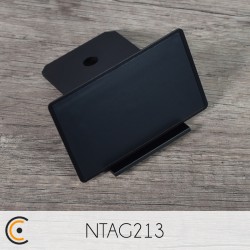 NFC Card - NXP NTAG213 (metal/PVC black) - NFC.CARDS