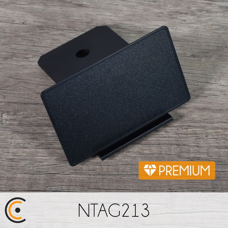 NFC Card - NXP NTAG213 - Premium (metal/PVC black) - NFC.CARDS
